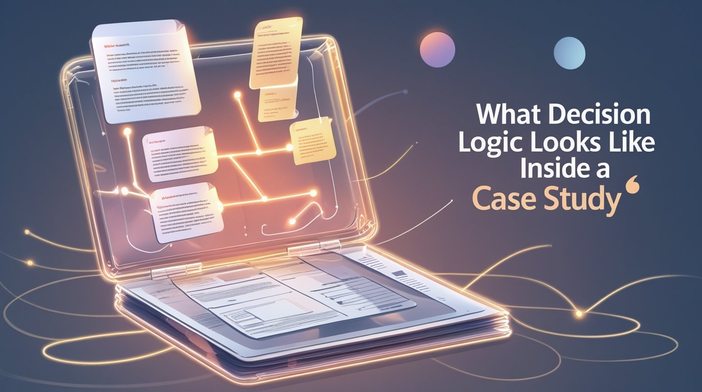 What Decision Logic Looks Like Inside a Case Study
